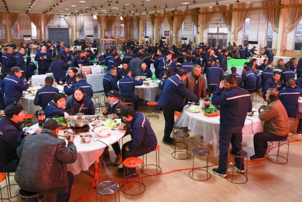 Wide view of the employee dining programme