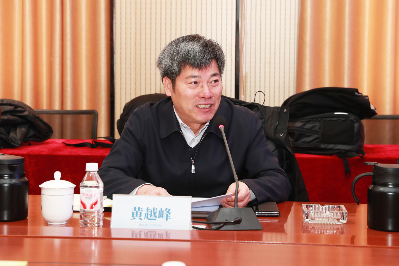Speaker contributing to the crane standards meeting