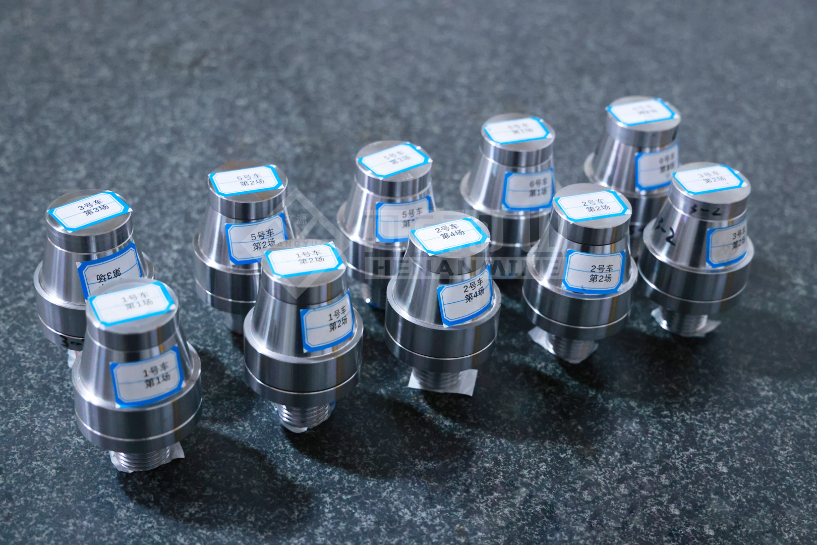 Finished machined components from the turning skills assessment