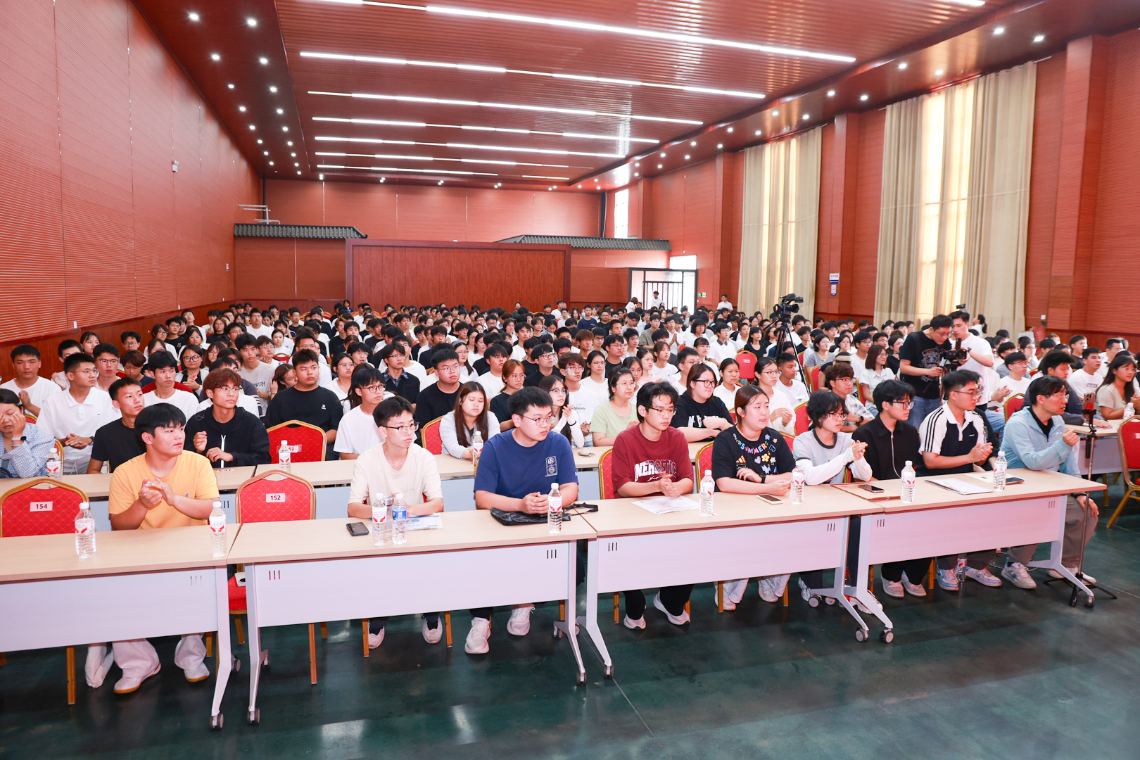 Students seated at the support ceremony