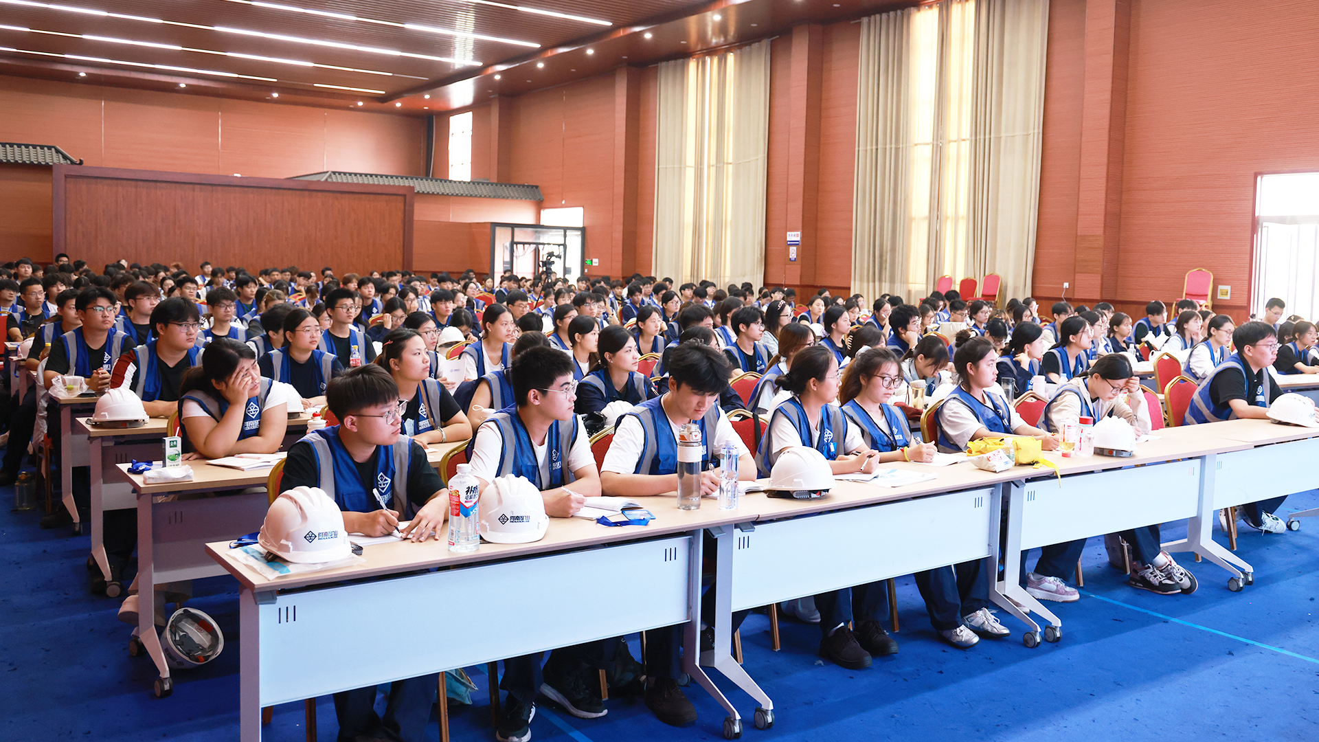 Students taking part in a classroom session