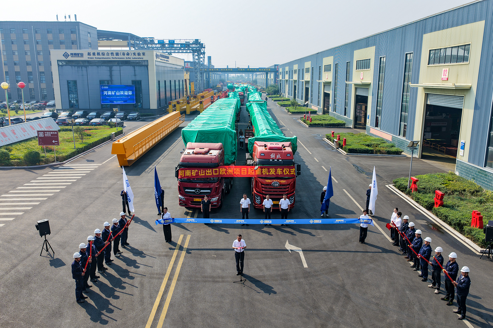 Crane transport vehicles assembled at Henan Mine Crane for a European shipment Crane transport vehicles assembled at Henan Mine Crane for a European shipment