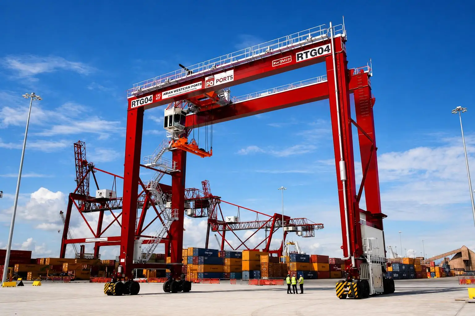 100 Rubber-Tyred Mobile Gantry Cranes (RTG): Outdoor Heavy Load Transport