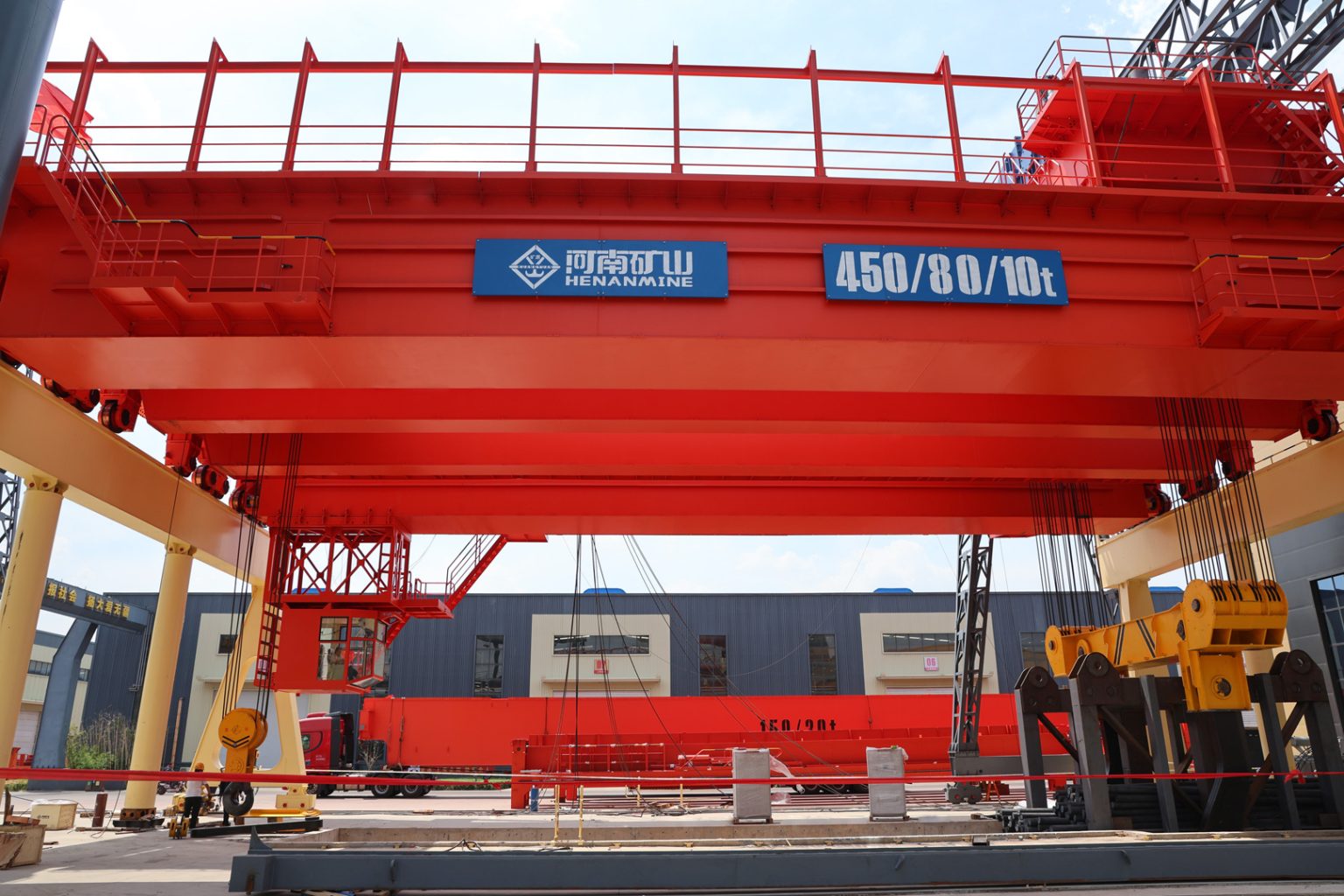 450T Four-Girder Casting Crane Empowers Electric Furnace Industry Upgrade