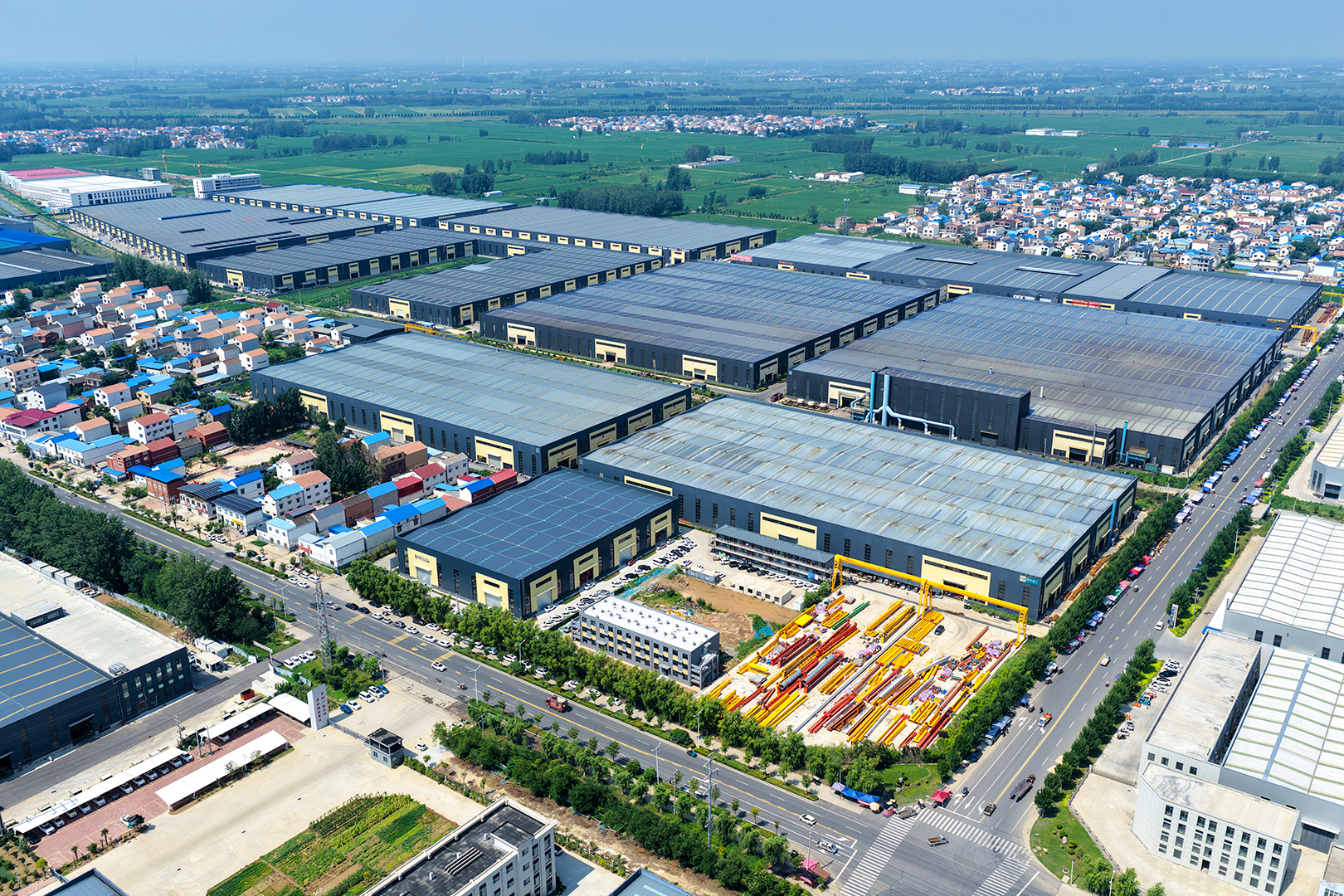Wide view of the Henan Mine Crane industrial park