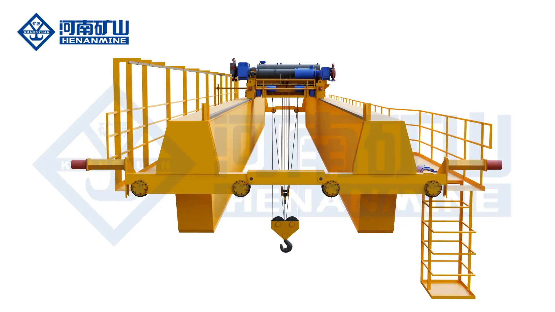 automatic positioning quenching overhead crane in a heat treatment workshop