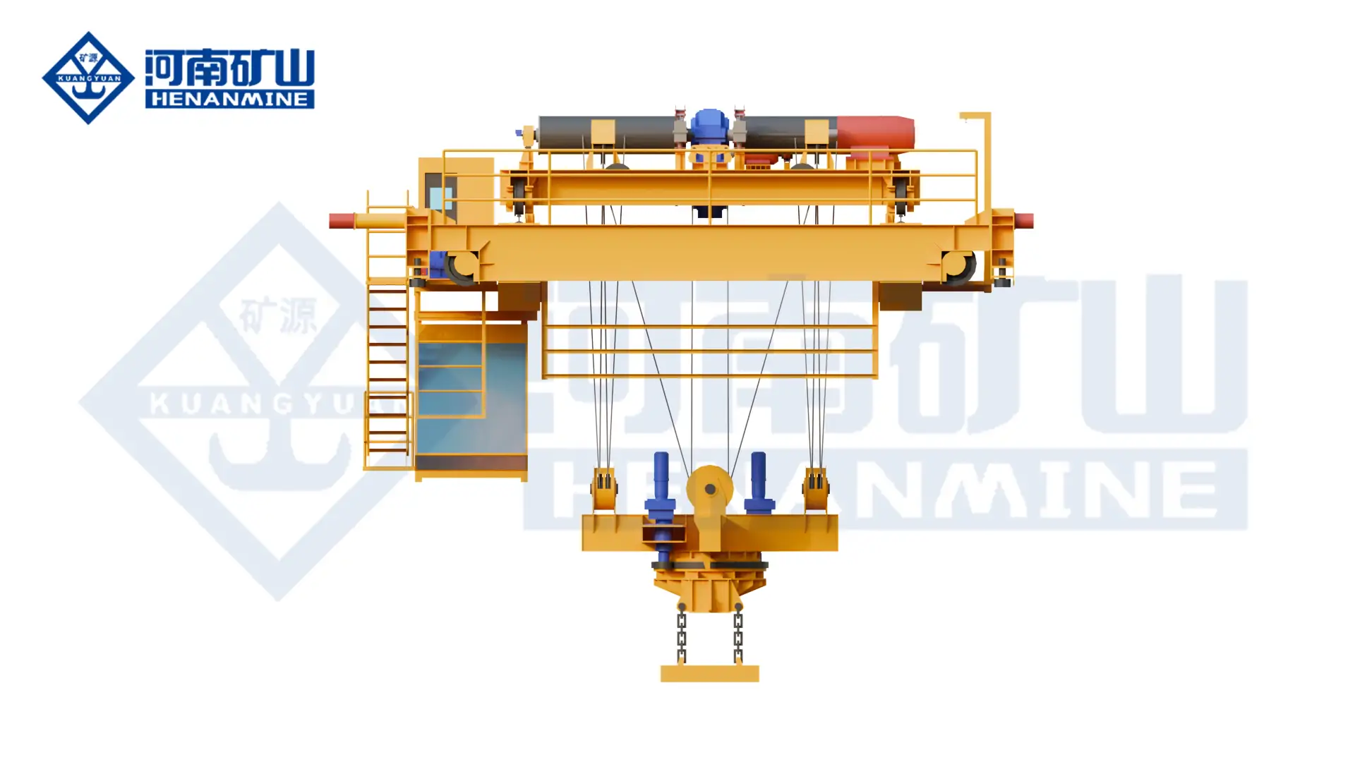 automotive coil handling crane with electromagnetic hanging beam lifting steel coil