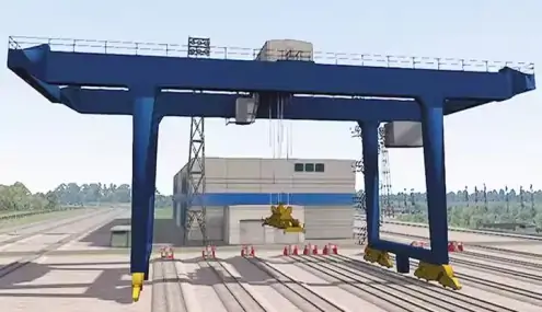Henan Mine Crane rail-mounted gantry crane for rail intermodal terminals