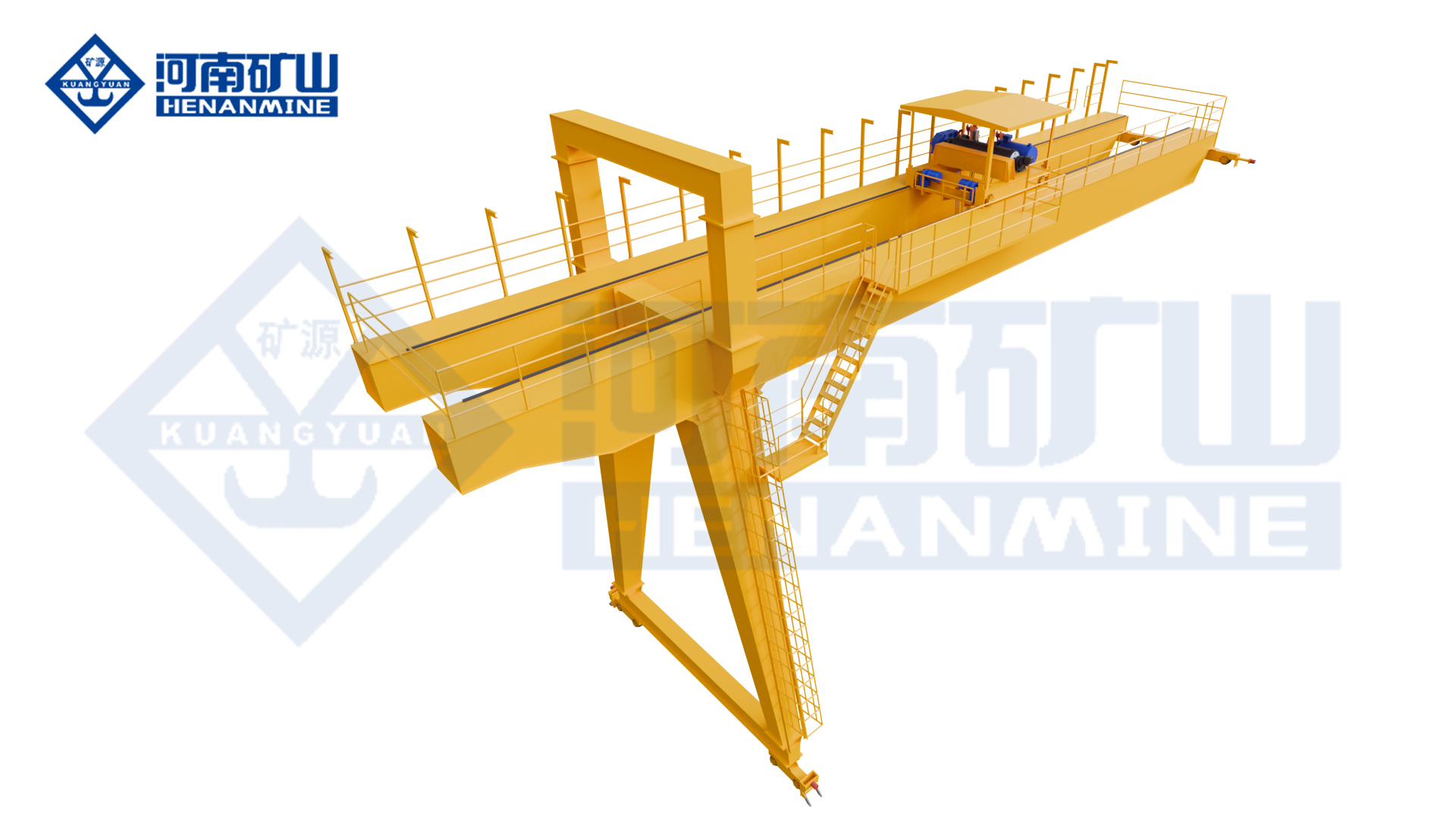 double-girder semi-gantry crane