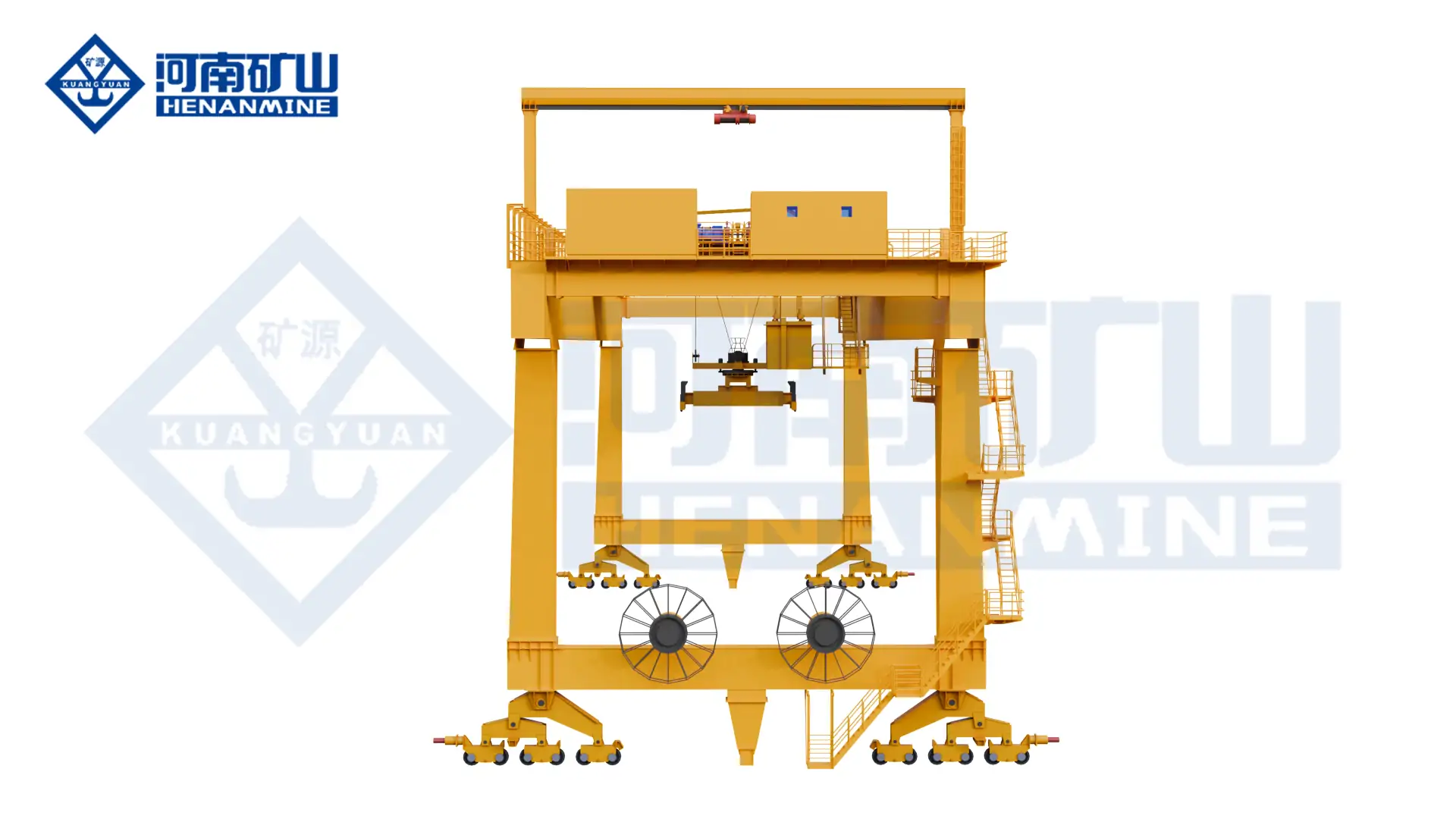 Henan Mine Crane rail mounted container gantry crane