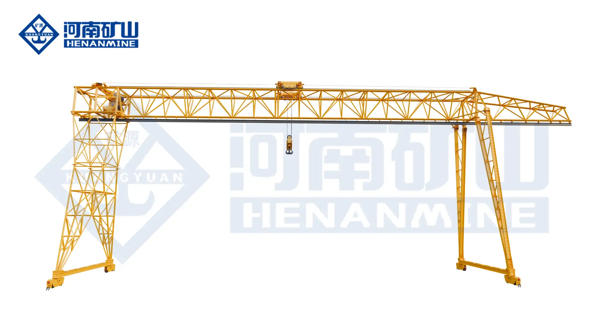 Henan Mine Crane double-girder truss gantry crane for outdoor yards