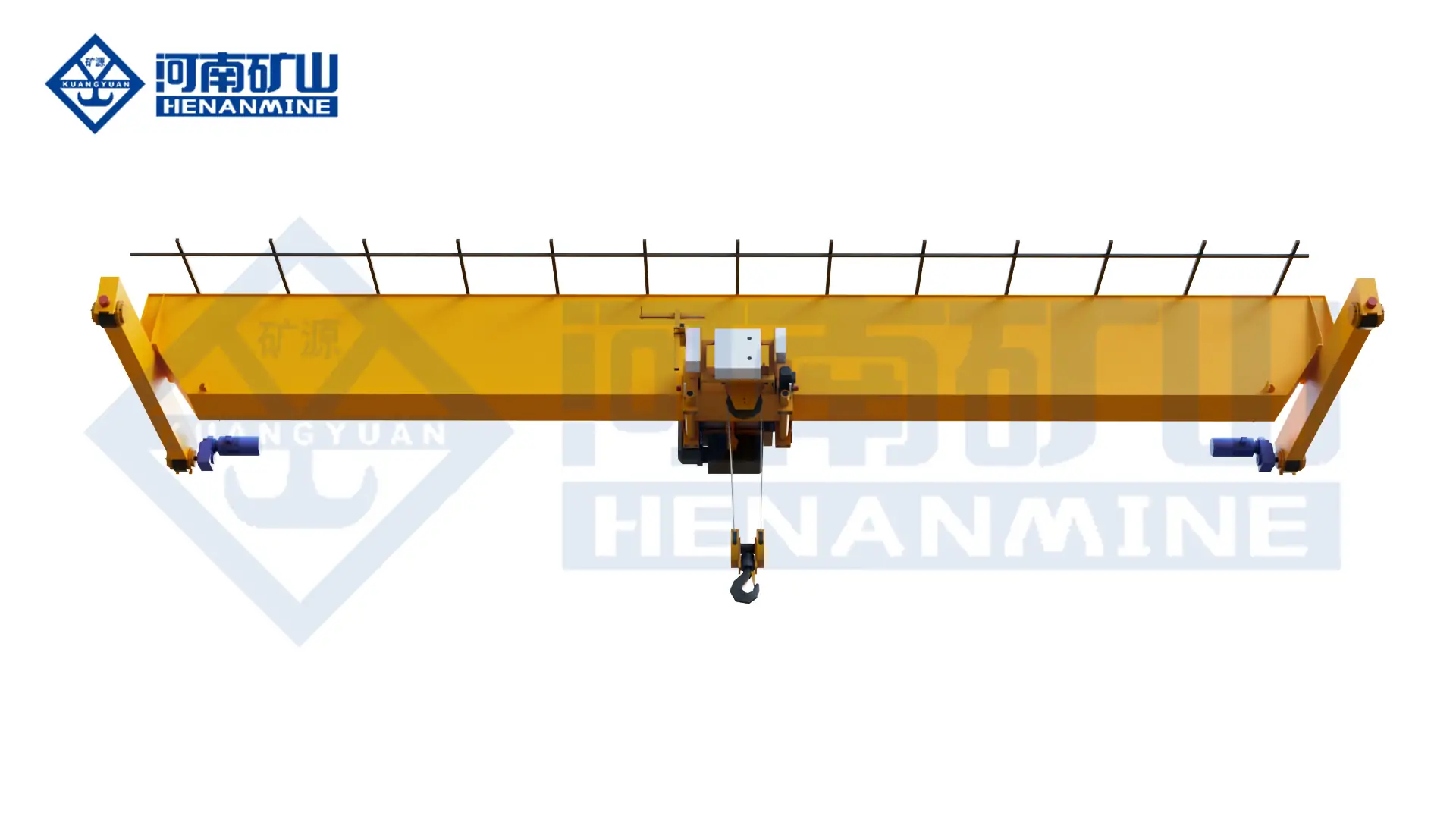 European-style single-girder overhead crane for fabrication shops
