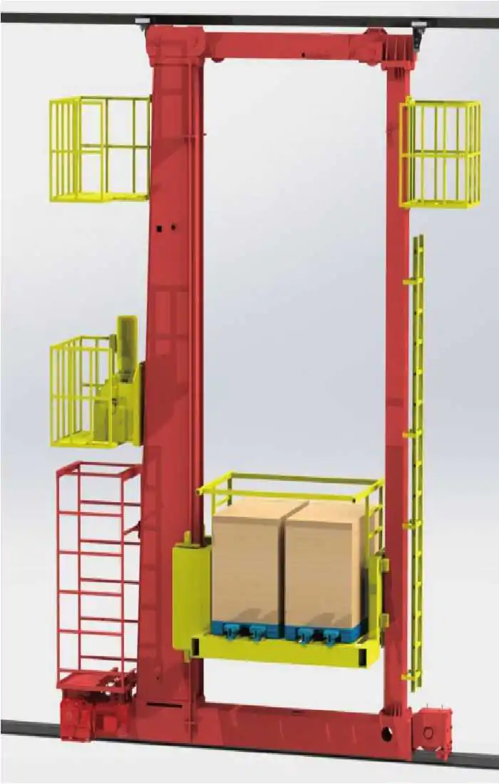 Configurable automated warehouse stacker crane structure